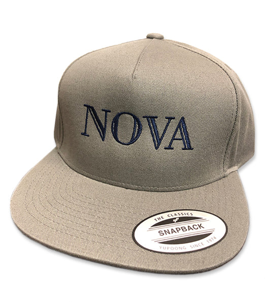 Gray Nova Snapback Hat