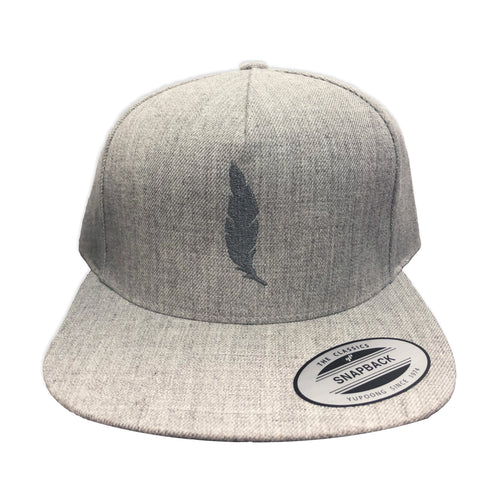 Heather Feather Snapback Hat