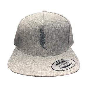 Heather Feather Snapback Hat